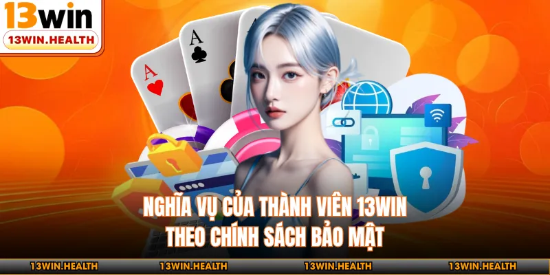 Nghĩa vụ của thành viên 13WIN theo chính sách bảo mật 